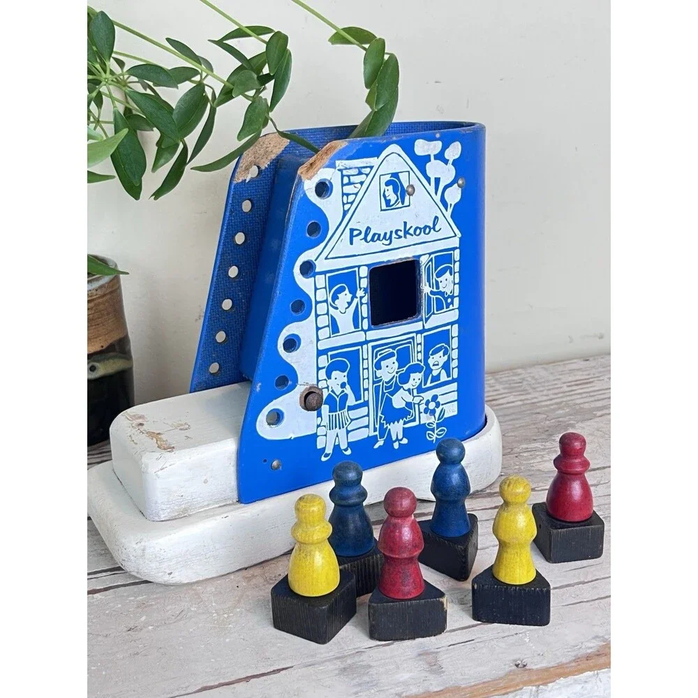 Vintage 1950’s Playskool The Old Woman That Lived In The School Childs Play Toy